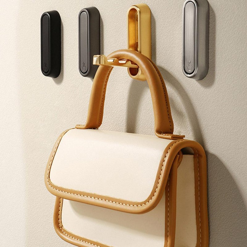 Foldable Hooks Wall Mount, Retractable Heavy Duty Wall Hooks Hanging for Coats Towels Backpacks Bags Brushed Gold Towel Hooks in The Bathroom,Closet,Entryway,Pool and Kitchen - Image 4